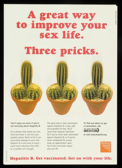 A Great Way To Improve Your Sex Life Three Pricks Aids Education Posters