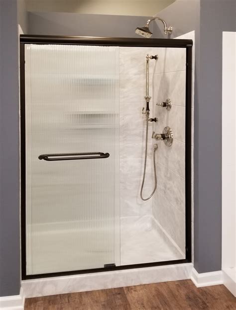 Infinity Semi Frameless 1 4 Inch Glass Sliding Shower Door Basco Shower Doors