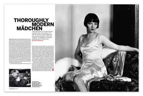 Louise Brooks In June 2018 Sight And Sound Magazine With Gw Pabst
