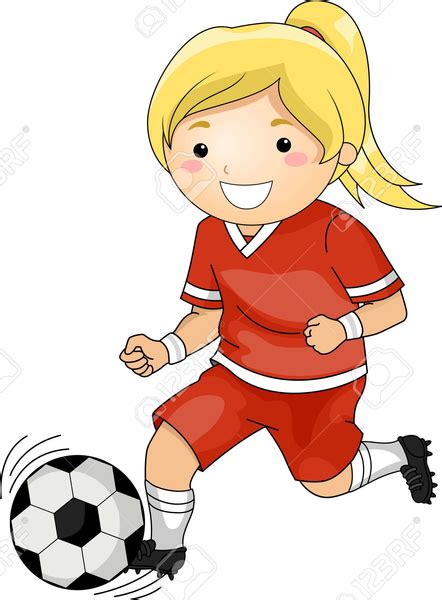 Girl Soccer Player Clipart Free Images At Vector Clip Art