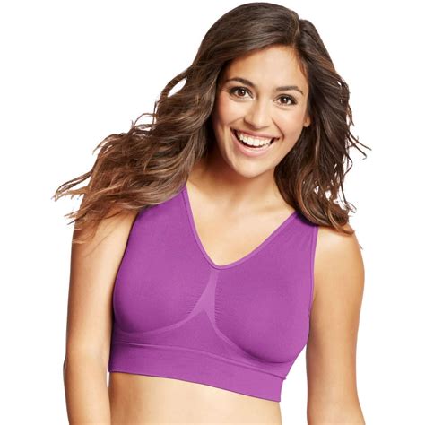 Just My Size Just My Size Womens Plus Size Pure Comfort Seamless Wire Free Bra Style 1263