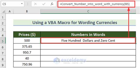 How To Convert Number To Words In Excel Suitable Ways
