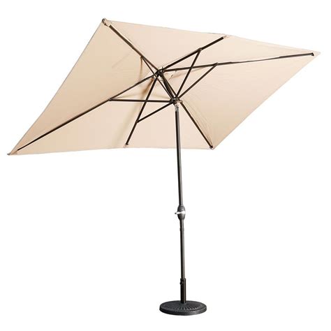 Casainc 10 Ft Aluminum Rectanglar Market Patio Umbrella In Beige Wf Sm