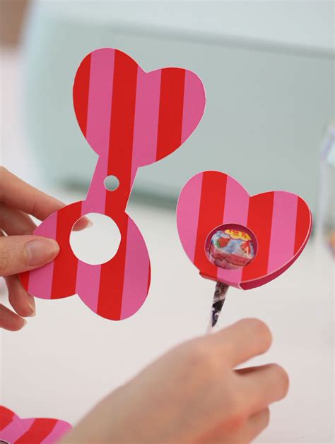 Printable And Cut File Valentines Day Heart Lollipop Holder Diy