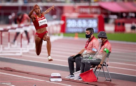 Ana Peleteiro Of Spain Compete In The Womens Triple Jump Final In