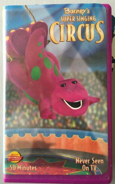 Barney Super Singing Circus Vhs 2000 Clam Shell For Sale Online