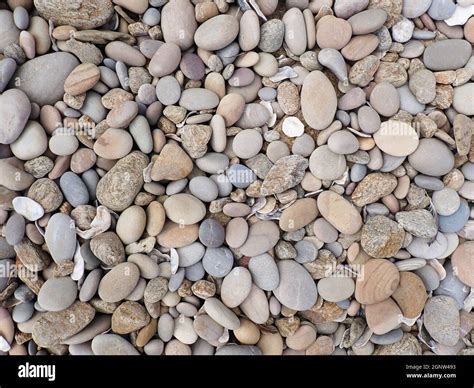 Variegated Smooth Coastal Beach Rocks And Pebbles Stock Photo Alamy