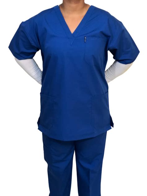 Royal Blue Scrubs Medical Scrub Set Top And Pant Angielyns