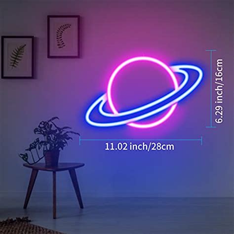 Neon Signs Jtlmeen Planet Neon Sign Led Neon Light Sign For Wall Decor Usb Powered Aesthetic