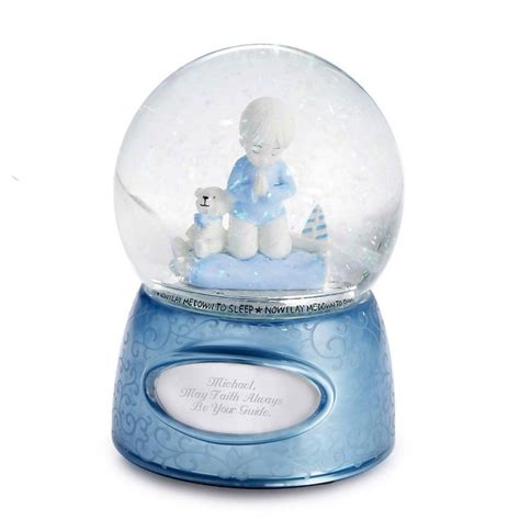 Praying Boy Musical Snow Globe Snow Globes Personalised Snow Globes