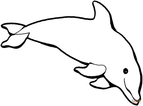 Dibujo De Un Delfín Para Colorear Dibujos Para Colorear Imprimir Gratis