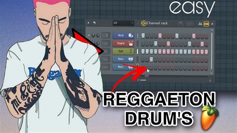 Reggaeton Drums Beat Pattern Beginner Fl Studio Youtube