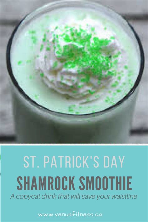 St Patricks Day Shamrock Smoothie Venus Fitness And Lifestyle