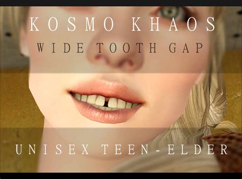 Kosmokhaos Sims Cstyles August 2013 Exclusive Wide Gapped Teeth