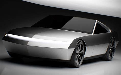 Tesla Cyber Coupe Is What If Geometric Lines Were Applied To A Coupe