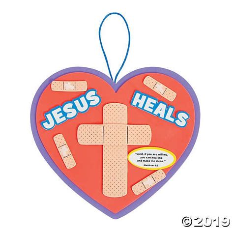 Jesus Heals Sign Craft Kit Bible Crafts For Kids Bible School Crafts