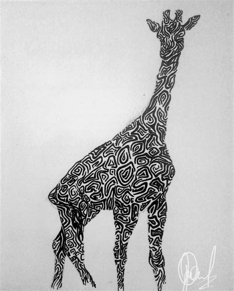 Tribal Giraffe Design By Tandenfee On Deviantart