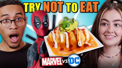 Try Not To Eat Challenge Marvel Vs Dc Shang Chi Loki Deadpool Birds Of Prey Suicide