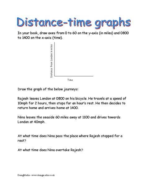 Distance time graphs worksheets practice questions and answers. time worksheet: NEW 179 TIME DISTANCE WORKSHEET