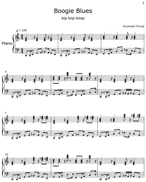 Boogie Blues Sheet Music For Piano