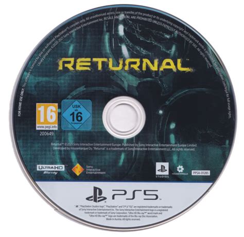 Returnal 2021 Playstation 5 Box Cover Art Mobygames