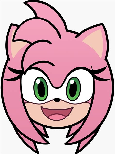 Amy Rose Sticker For Sale By Starshippizza Redbubble
