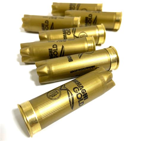 Bornaghi Gold 12 Gauge Shotgun Shells Low Brass Hulls Used Casings