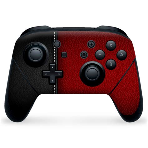 Nintendo Switch Pro Controller Skin Decal Vinyl Wrap Black And Red