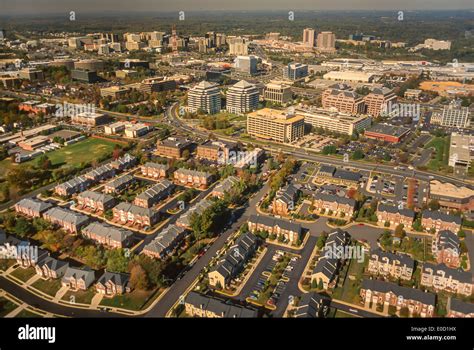 Tysons Corner Virginia Usa Aerial Of Edge City Combining Stock