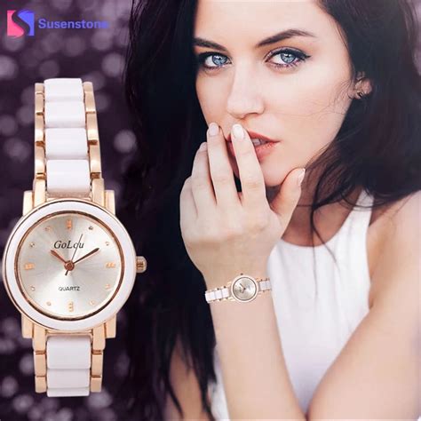 luxury watch women ceramic stainless steel band bracelet watches elegant designer analog quartz