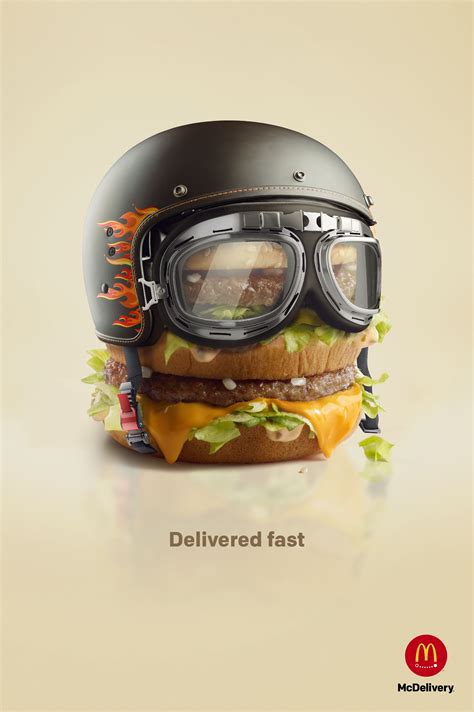 mcdelivery delivered fast on behance food graphic design food poster design advert design