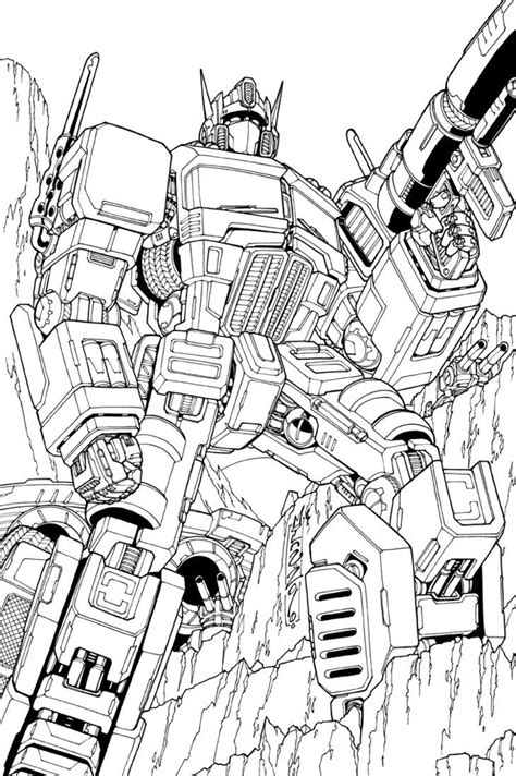 Optimus Prime Lineart Transformers Desenhos Para Colorir Arte