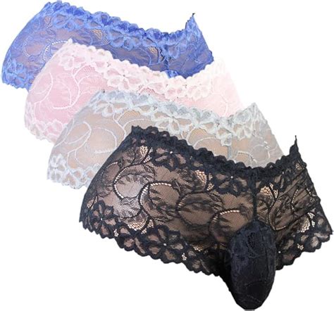 Aishani Mens Lace Underwear Briefs Sissy Pouch Panties For Men At
