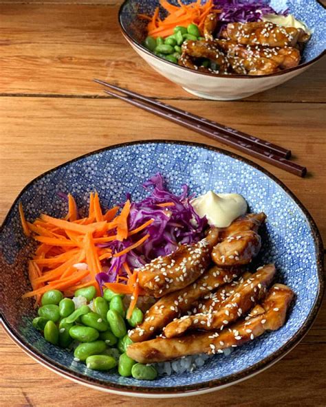 Quick Teriyaki Chicken Bowls VJ Cooks