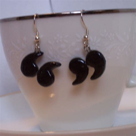 Maybe you would like to learn more about one of these? Every writer needs these: Quotation Mark Earrings. $9.50, via Etsy. | Nerdy jewelry, Earrings ...