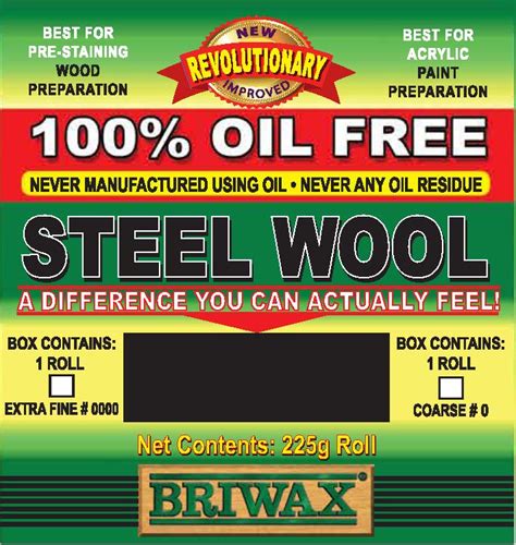 Fine Steel Wool Briwax International Inc