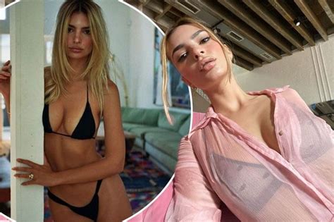 Emily Ratajkowski Flaunts Mind Blowing Cleavage In Teeny G String