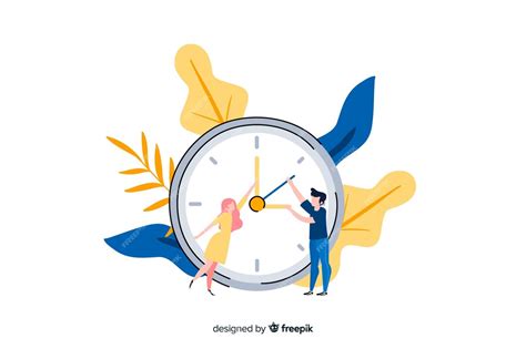 Free Vector Time Management Concept For Landing Page