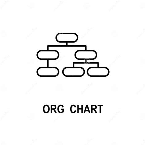 Organizational Chart Icon Element Of Business Structure Icon For