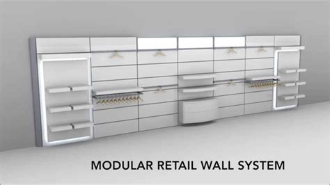 Retail Store Fixture Modular Retail Wall System Youtube