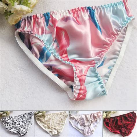 100 silk panties female pure silk briefs xxl plus size in briefs from underwear and sleepwears on