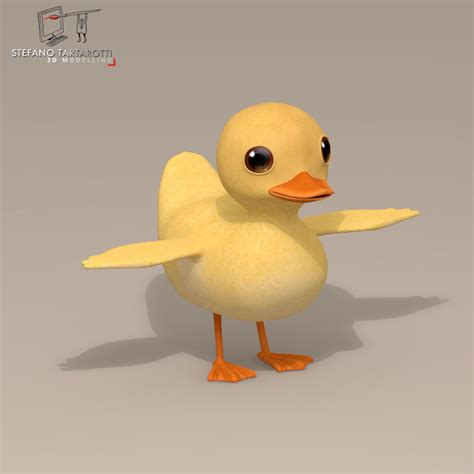 Duck Cartoon Character 3d Model Cgtrader