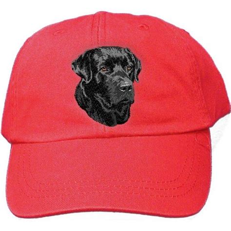 Black Labrador Retriever Embroidered Caps Karen Vleck Designs