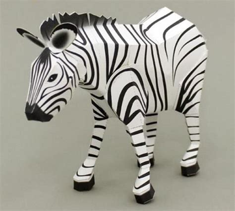 Papermau A Miniature Zebra Paper Model By Paper Design Fun Paper