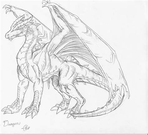 Frost Dragon Sketch By Direkliancliff On Deviantart