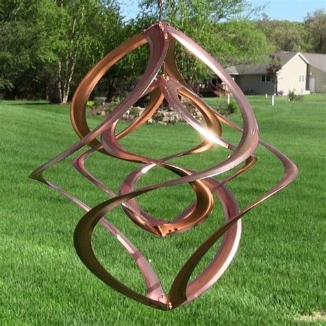 Beautiful Handcrafted Hanging Copper Metal Wind Spinner Is A Pleasure