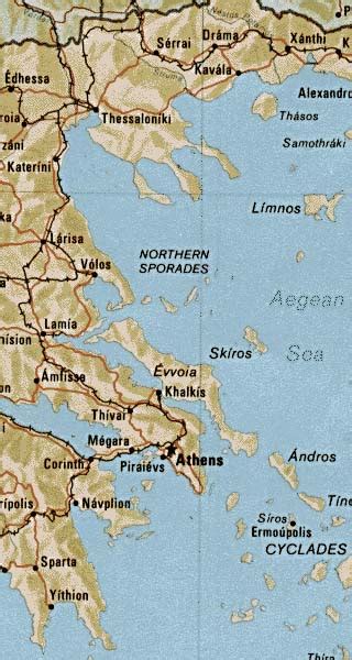 Greece Maps Including Outline And Topographical Maps
