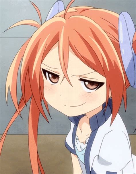 Smug Red Hair Walking Smile Acertive Anime Expressions Anime Mems Anime
