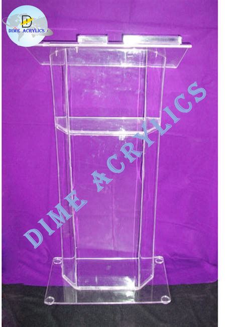 Dime Acrylics Acrylic Lectern Podium Pulpit Stand Lecture Stand
