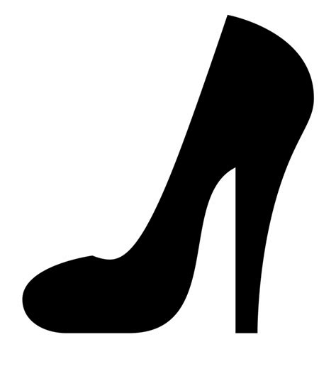 High Heel Shoe Vibrant High Heel Icon Black Clip Art Library